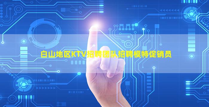 白山地区KTV招聘团队招聘模特促销员